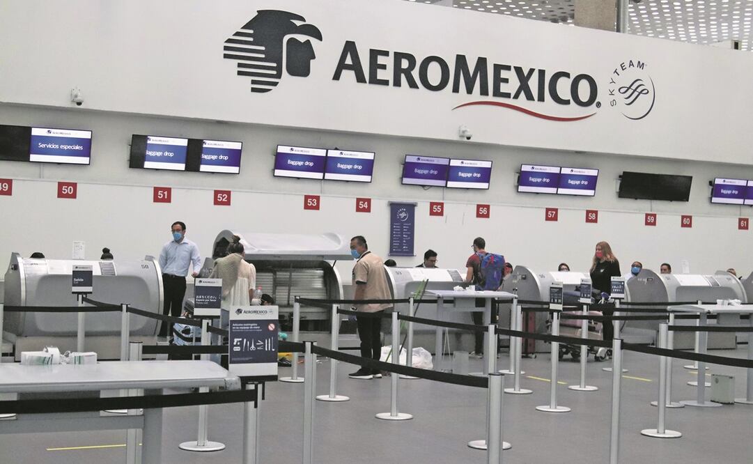 Aeroméxico se declaró en bancarrota a mediados de 2020, con el reto de pagar una deuda cercana a 5 mil millones de dólares. Foto: ARCHIVO EL UNIVERSAL