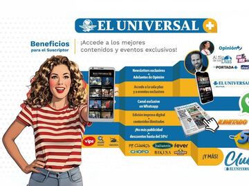 Con EL UNIVERSAL Plus: accede a lo mejor del periodismo y disfruta de beneficios exclusivos