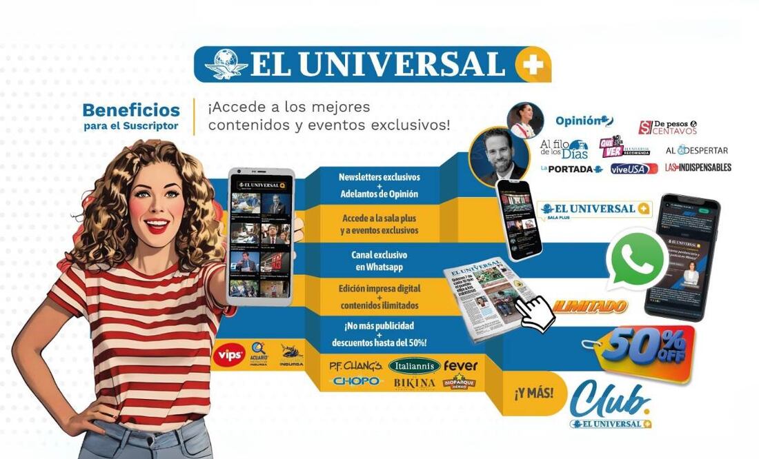 ¡Conoce los beneficios que incluye tu suscripción a EL UNIVERSAL Plus! | Crédito: Roberto Medina