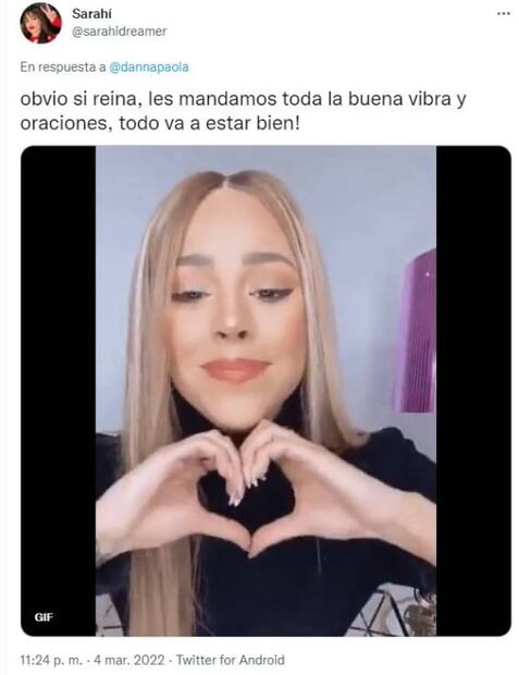 Danna Paola pide oraciones para su abuelita, quien se encuentra muy grave por Covid