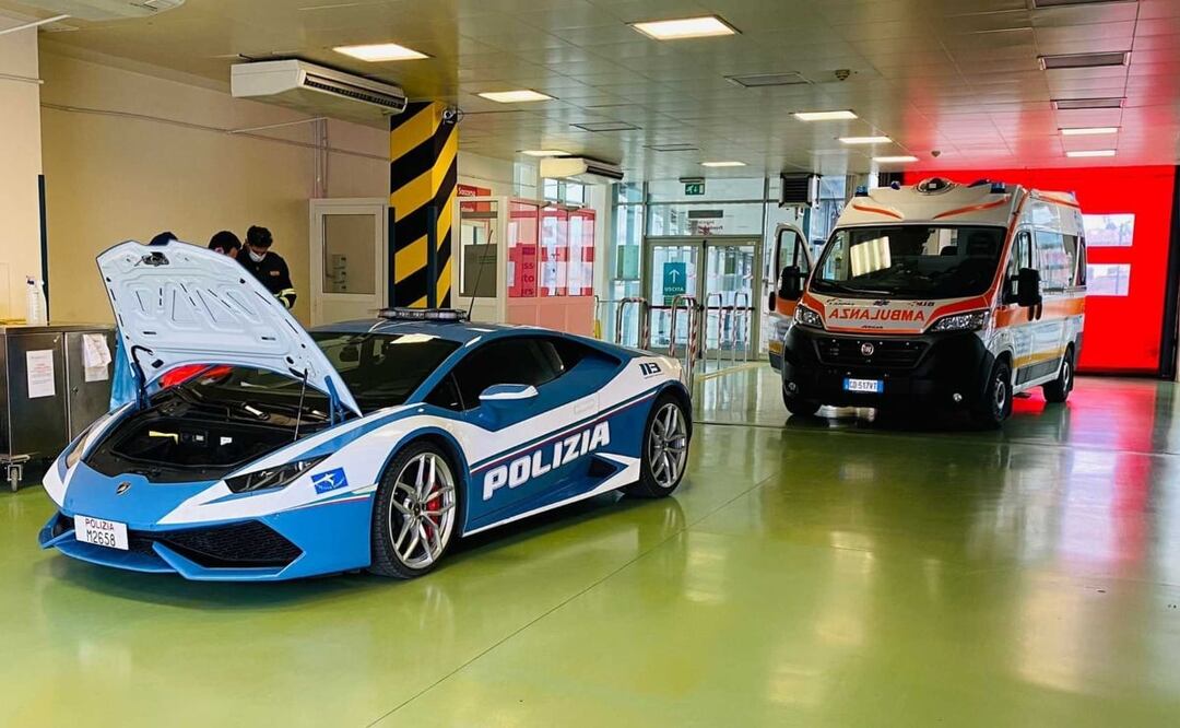 El Lamborghini que la policía usó para una buena causa