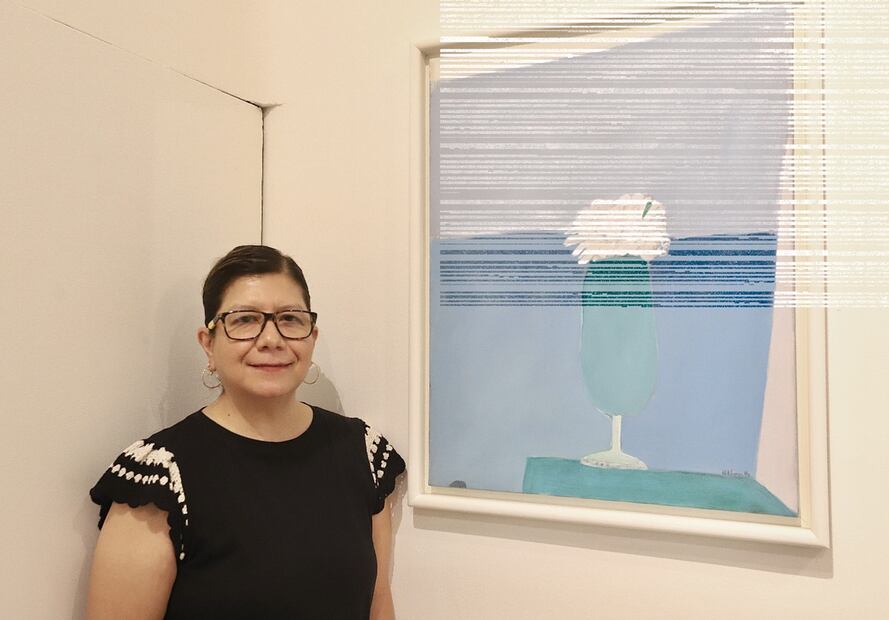 Entrevista con los curadores , Patricia Torres, Carlos Segoviano y lucia Peñalosa sobre la expo de Joy Laville. Lugar: Galería de Arte Mexicano. Fotos: Berenice Fregoso/EL UNIVERSAL.