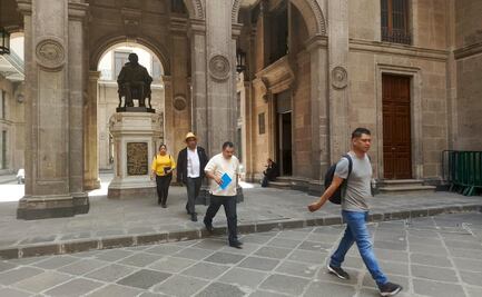 AMLO sostiene reunión con dirigentes de la CNTE en Palacio Nacional, en marco del paro nacional  