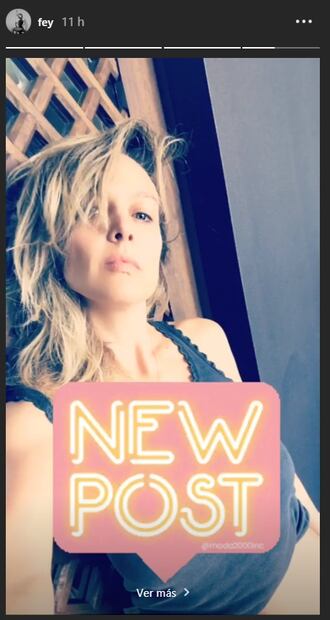 Fey sorprende con foto sin sostén