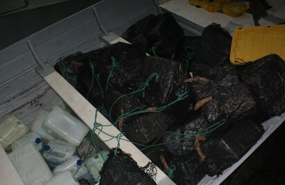 Intercepta la Marina dos embarcaciones menores con 616 kilogramos de cocaína frente al puerto de Manzanillo