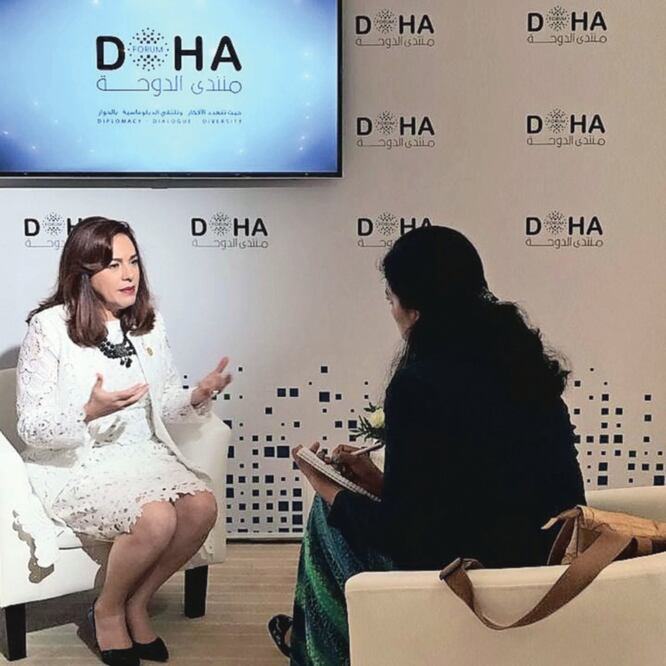 María Fernanda Espinosa Garcés, presidenta de la Asamblea General de la Organización de las Naciones Unidas, afirma que la búsqueda de la soberanía y del interés nacional no está contra un modelo internacional con reglas. (CORTESÍA)