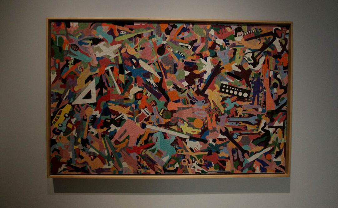 La Colección Isabel y Agustín Coppel arriban al Museo Amparo de Puebla. "Tutto". Alighiero Boetti. Bordado en tela.