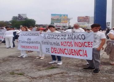 Protestan habitantes por inseguridad en Satélite