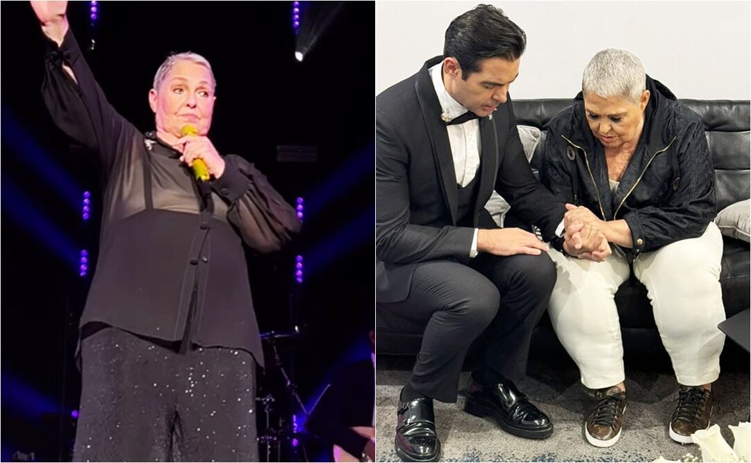 Ernesto, uno de los tres hijos de Lupita D´Alessio, comparte escenario con su madre, cada que "la Leona dormida" se presenta en vivo.
Fotos: Instagram