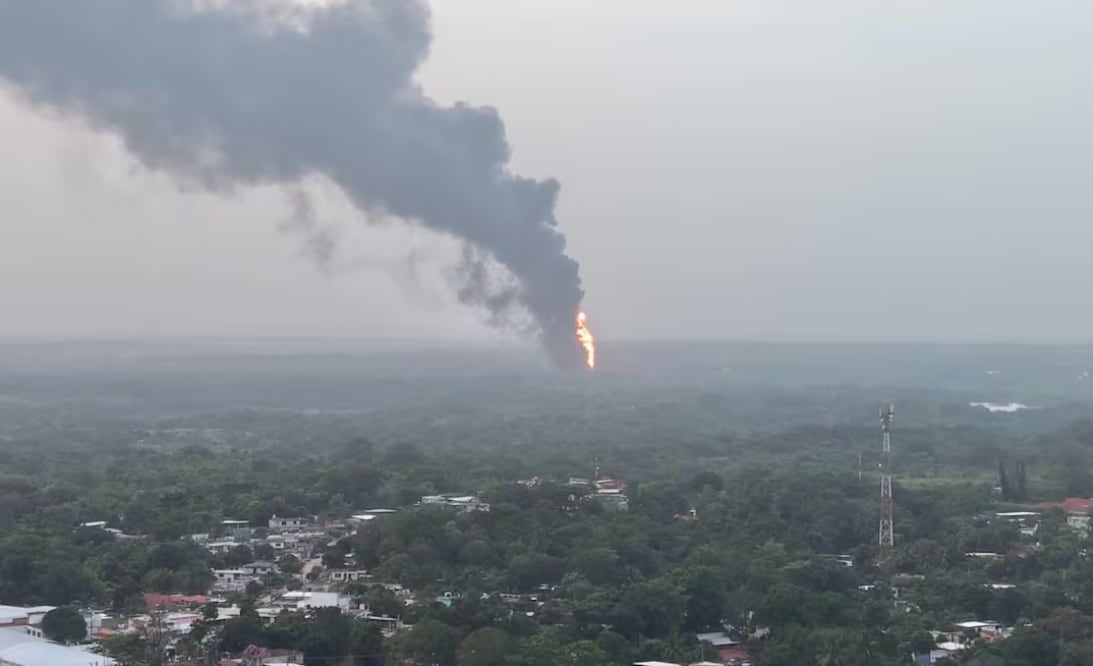 La explosión no ocurrió en instalaciones de Pemex ni fue consecuencia de una operación de la empresa. Foto: Especial.