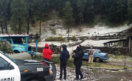 Reportan caída de agua nieve en Ixtapaluca y Amecameca