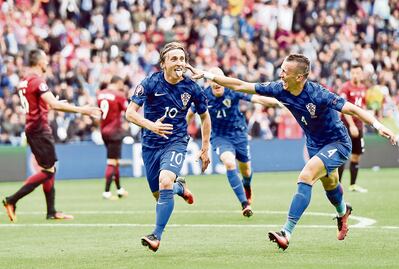 Modric y Rakitic encabezan lista de Croacia