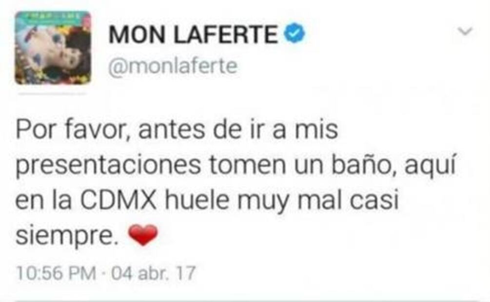 Mon Laferte niega insultos contra habitantes de CDMX 