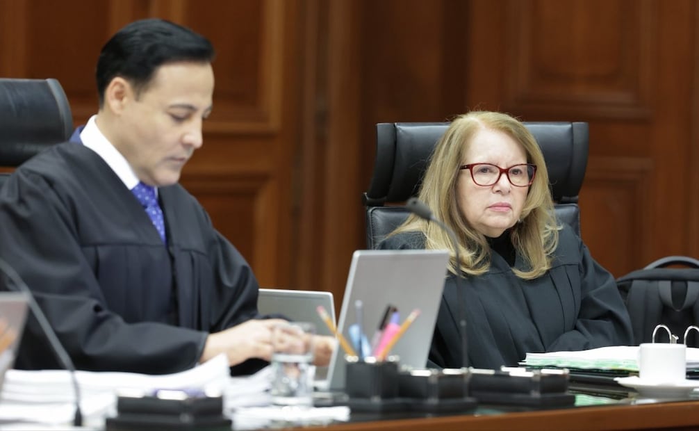 Ministros de la Suprema Corte de Justicia de la Nación en sesión del Pleno de este lunes 8 de diciembre de 2025. Foto: Especial