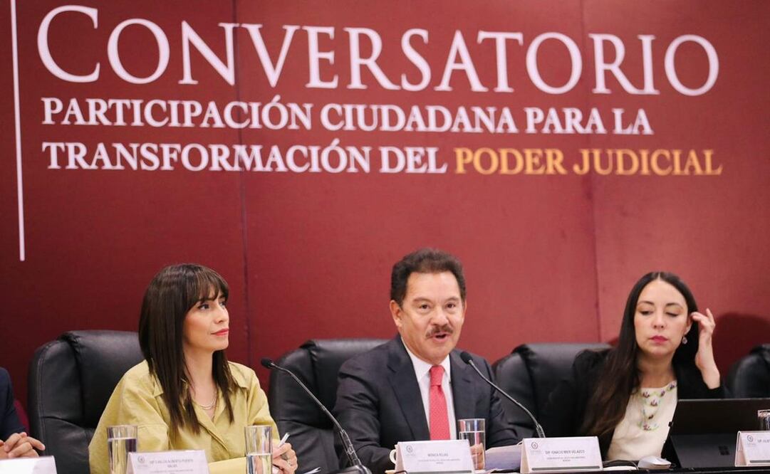 Diputado de Morena, Ignacio Mier en conversatorio sobre Poder Judicial. Foto: Especial