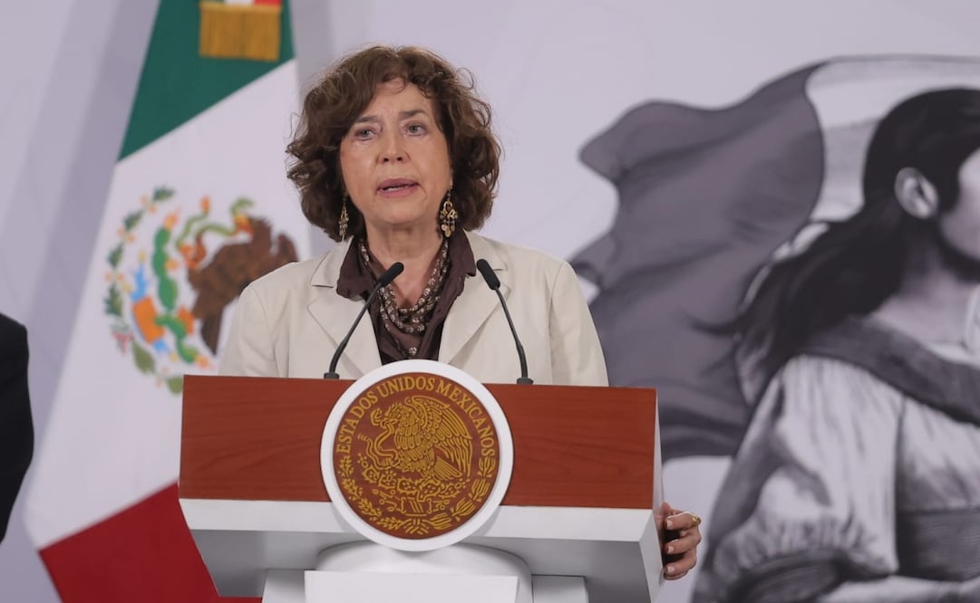 Rosaura Ruiz en la conferencia matutina en Palacio Nacional el 15 de abril de 2026. Foto: Gabriel Pano / EL UNIVERSAL