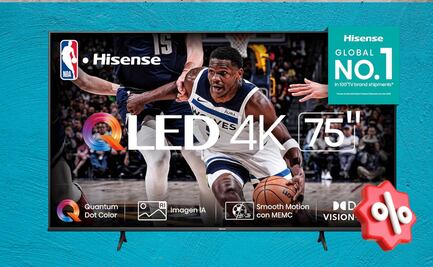 Pantalla Hisense QLED 75” 4K con 47% menos: un descuentazo que llegó antes que los Prime Days de Amazon