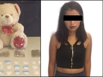 Cae joven con droga en osito de peluche en Veracruz
