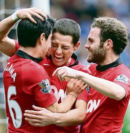 Manchester United recuerda los goles de 'Chicharito' Hernández 