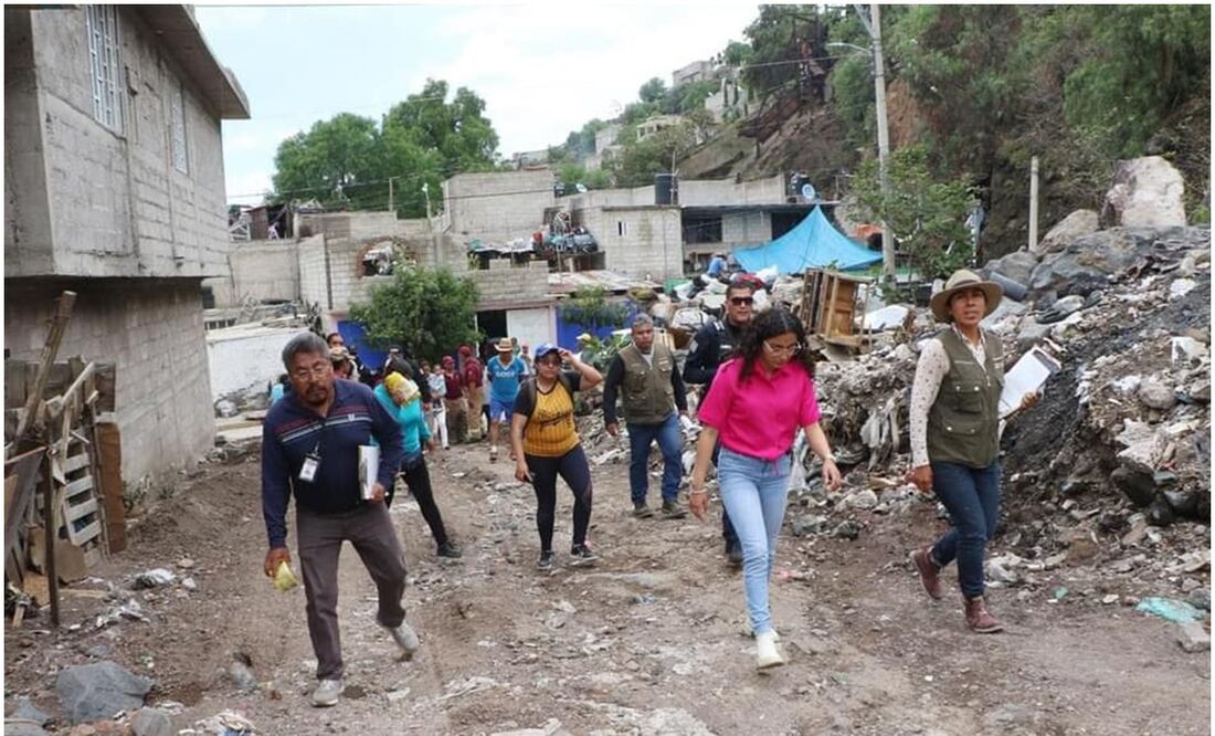 Después del desbordamiento del Dren Chimalhuacán II, ocurrido el pasado 26 de junio, vecinos hicieron denuncias sobre la operación de un sitio de confinamiento de desechos sin que contara con las medidas sanitarias para hacerlo. Foto: Especial