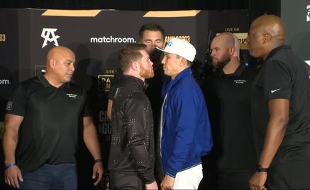 Canelo Álvarez y Golovkin tienen primer cara a cara, "Quiero limpiar al boxeo"