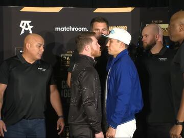Canelo Álvarez y Golovkin tienen primer cara a cara, "Quiero limpiar al boxeo"