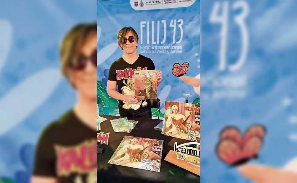 Como parte del regreso, en la reciente Feria Internacional del Libro Infantil y Juvenil se presentó el calendario de Kalimán 2026. Foto: Superhéroe SA de CV