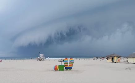 Sorprenden en redes sociales “nubes apocalípticas” de la playa Miramar 