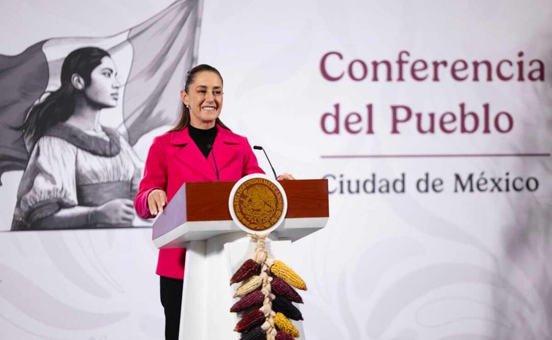 Claudia Sheinbaum, presidenta de México, durante la mañanera del 13 de noviembre del 2025. Foto: Presidencia