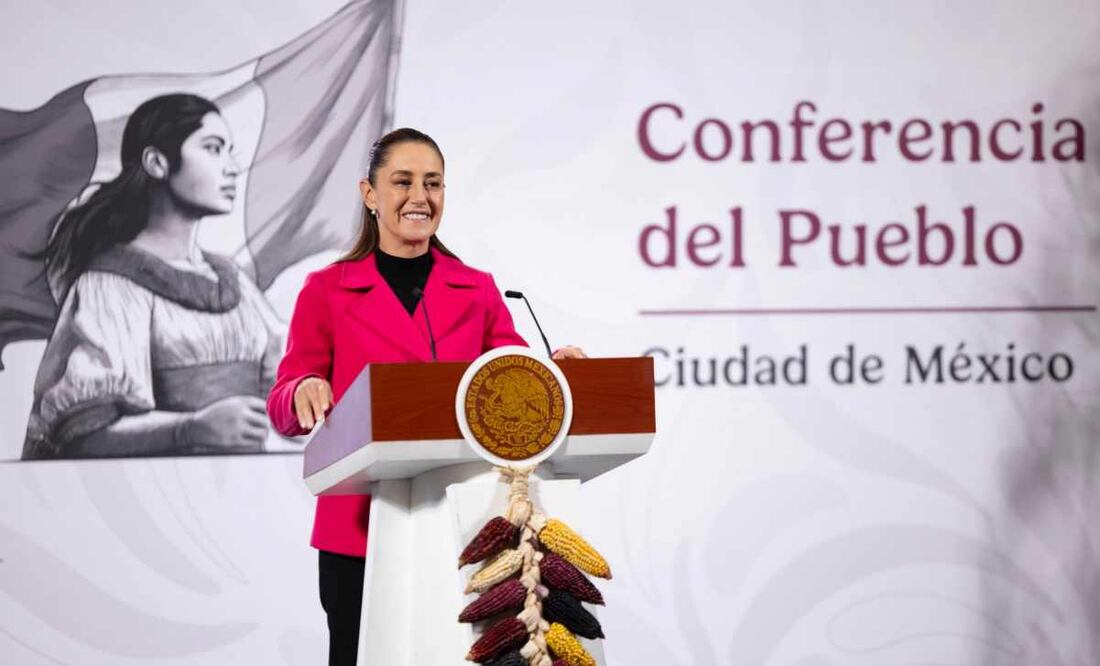 Claudia Sheinbaum, presidenta de México, durante la mañanera del 13 de noviembre del 2025. Foto: Presidencia