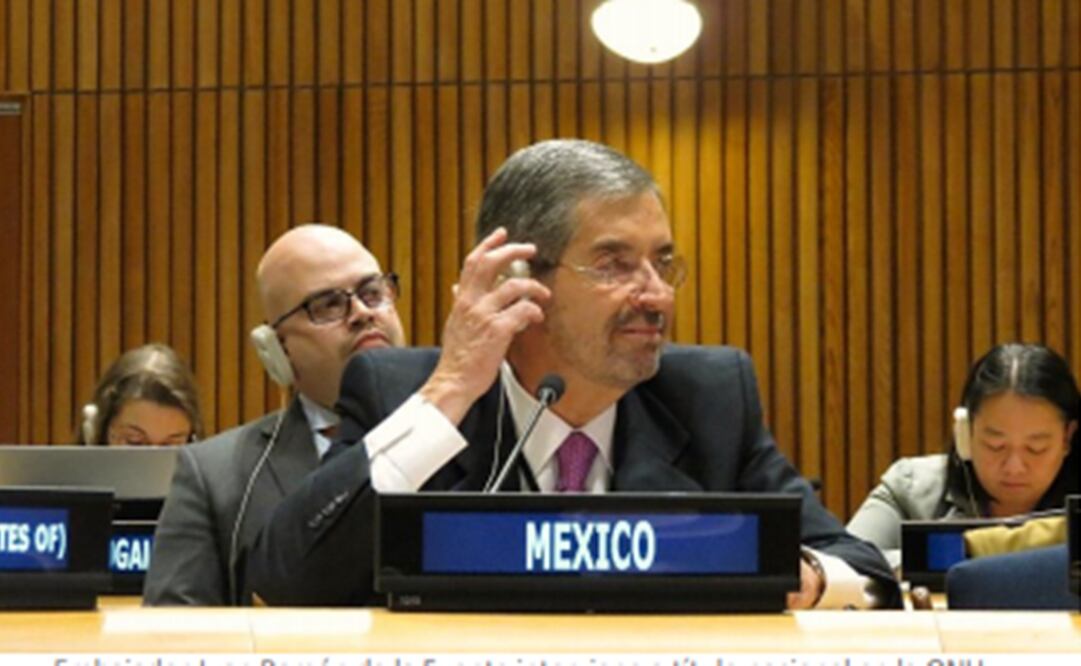El embajador de México ante la ONU, Juan Ramón de la Fuente. Foto: Especial