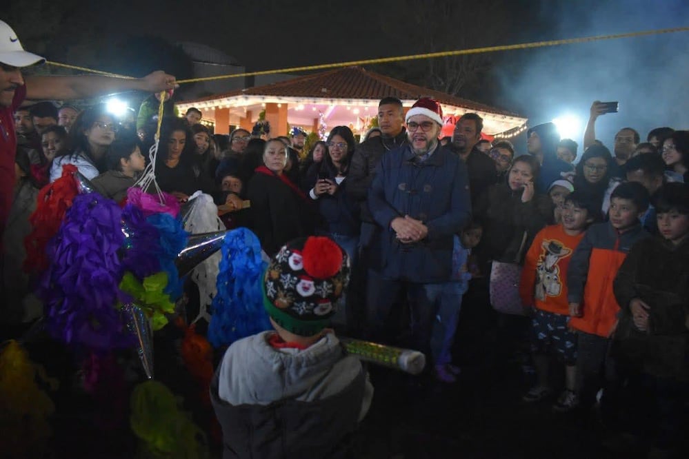 Con música, piñatas y ponche, alcalde de Magdalena Contreras encabeza Jornada Cultural Navideña en la demarcación. (Foto: especial)