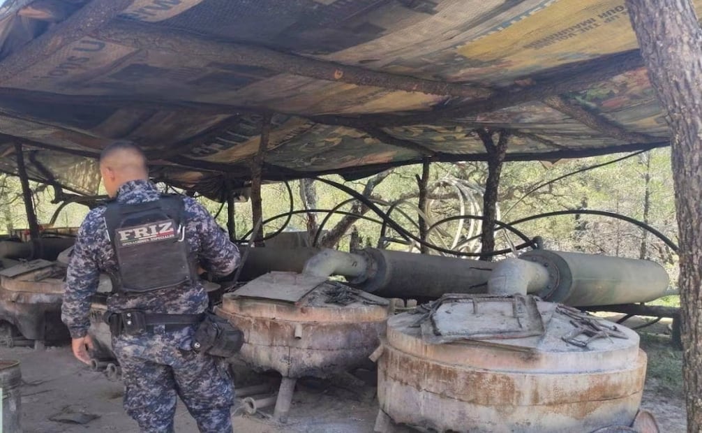 Hallan laboratorio clandestino y campamento criminal en Zacatecas. Foto: Especial