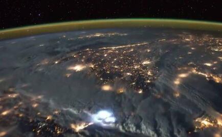 Astronauta captó tormenta eléctrica desde el espacio