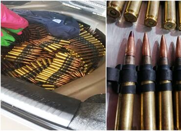 Con apoyo de un canino detectan 500 cartuchos en aduana de Tamaulipas