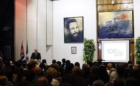 Rinden homenaje a Fidel Castro en México; si estuviera aquí no escatimaría en elogios a Sheinbaum: embajador de Cuba