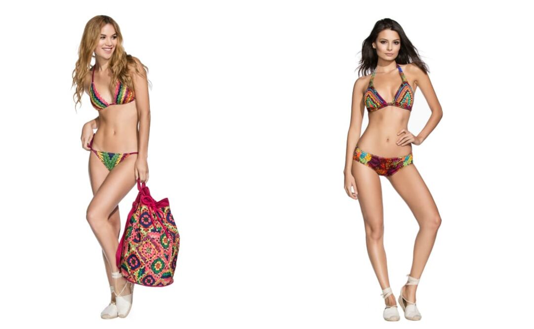 Biquinis de la firma colombiana Agua Bendita. (Foto: Cortesía de la marca)