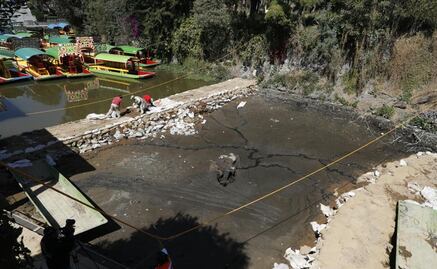 Esperan reparar grieta en Xochimilco antes de Semana Santa 
