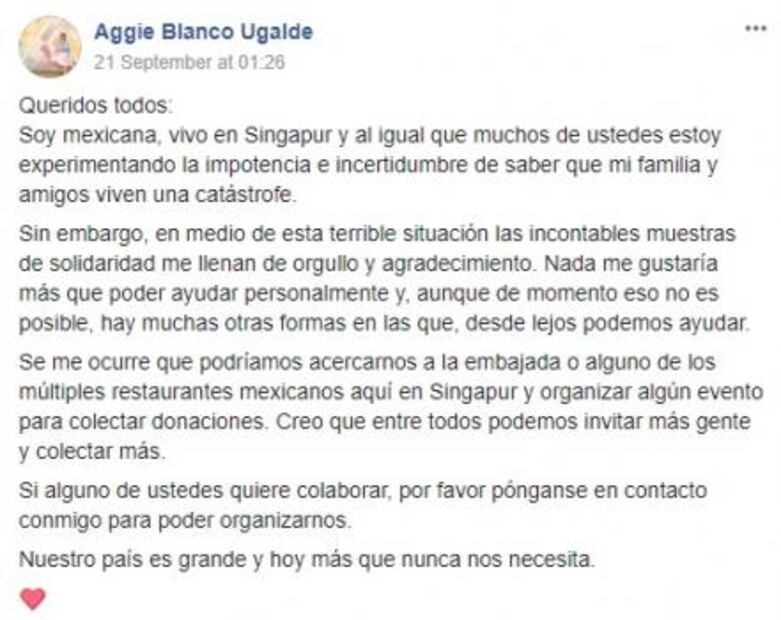 Mexicans abroad raise money for earthquake victims