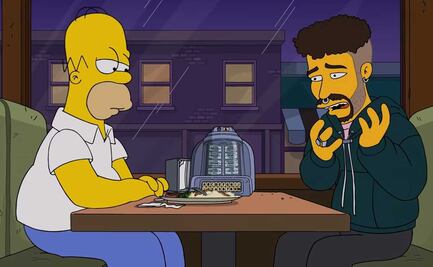 Bad Bunny reconcilia a Homero y Marge en su aparición en "Los Simpson"