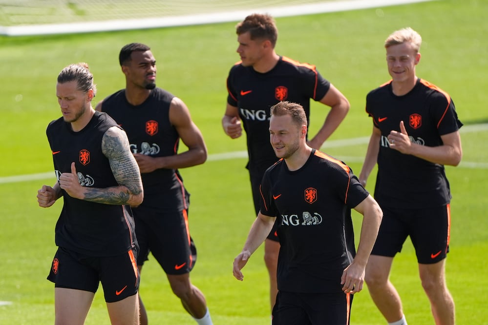 Selección de Países Bajos en entrenamiento, de cara a su debut en el Mundial de 2026 - Foto: AP
