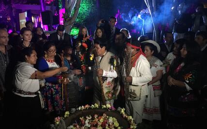 Bendicen inicio de gobierno de AMLO en ceremonia indígena