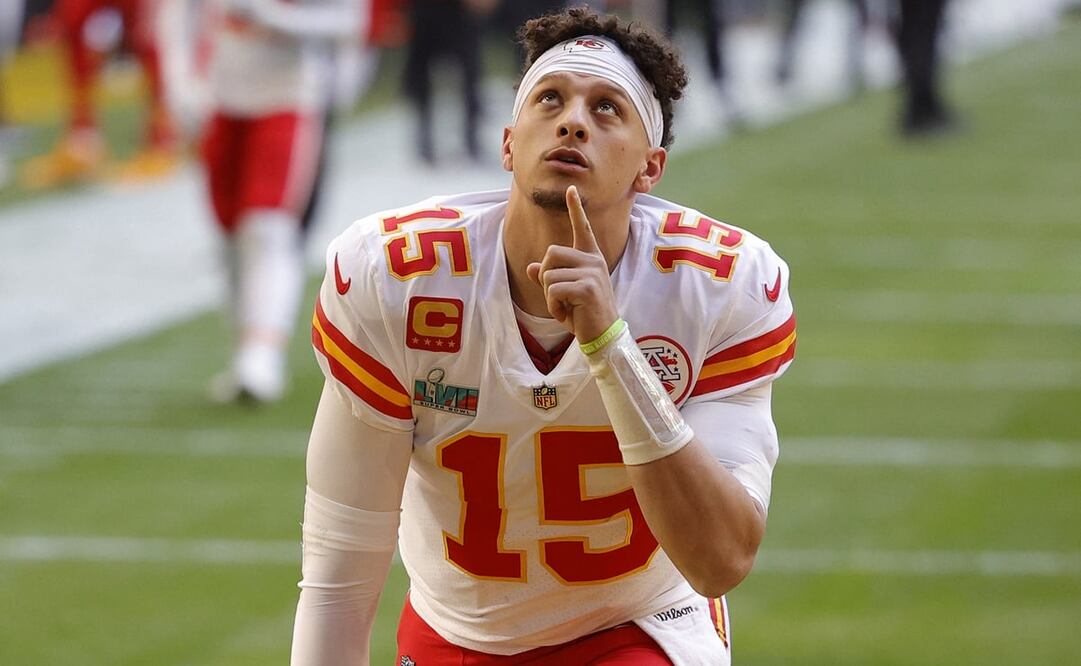 Patrick Mahomes preparándose para el partido / Foto: AFP