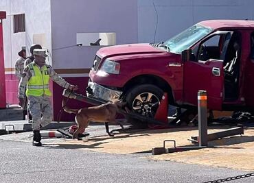 Otra camioneta intenta burlar seguridad de Puente Nuevo de Matamoros; sujeto fue detenido