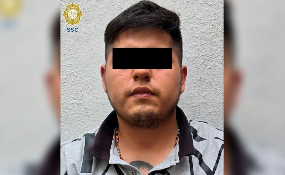 Capturan en a sujeto con granada y más de 100 dosis de droga en la alcaldía Venustiano Carranza. Foto: Especial