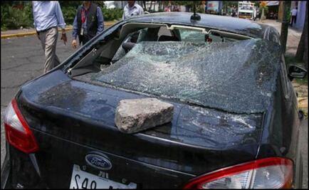 Uber cars bashed in Mexico City