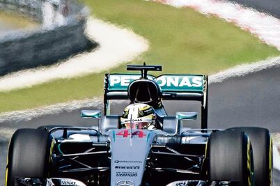 Hamilton, más rápido que Rosberg en los ensayos