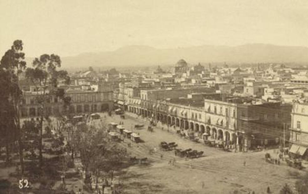 Cuando el Zócalo era un jardín “europeo”