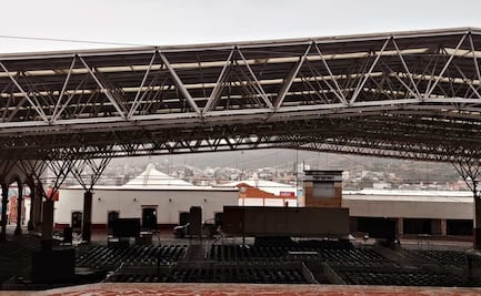 Sigue montado en Zacatecas escenario para actividades de Sheinbaum, pese a cancelación; "le iban a hacer un relajo", advierten
