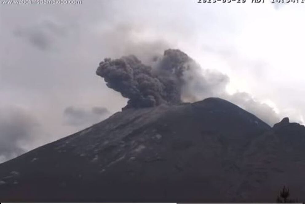 Popocatépetl, Foto: Tomada de captura de pantalla